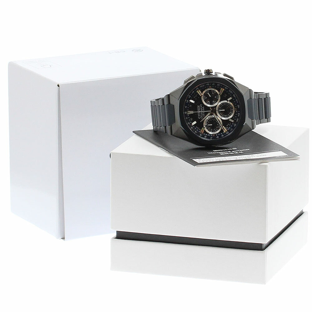 CITIZEN CC4106-74E/F950-00CWB01 Attesa ACT Line Chronograph Solar Radio Controlled Men's Watch Excellent Condition with Box and Warranty Card