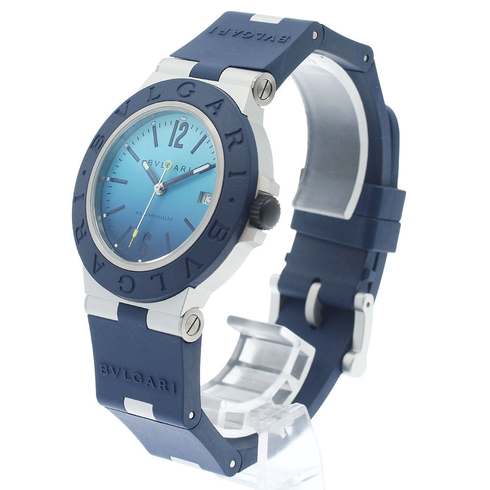 BVLGARI BB40ATHMS/103815 Aluminum Capri Date Automatic Men's Watch Excellent Condition with Inner Box