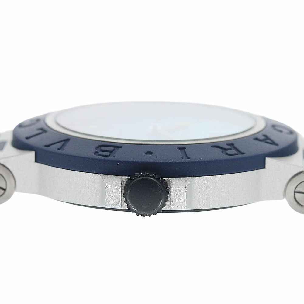BVLGARI BB40ATHMS/103815 Aluminum Capri Date Automatic Men's Watch Excellent Condition with Inner Box