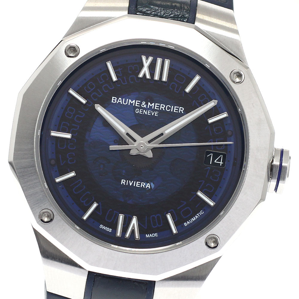 Baume & Mercier M0A10714 Riviera Baumatic Date Automatic Men's Watch Excellent Condition with Box and Warranty Card