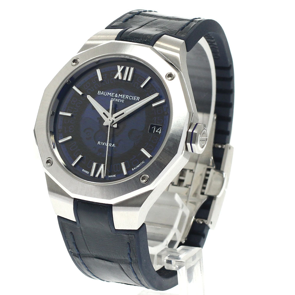Baume & Mercier M0A10714 Riviera Baumatic Date Automatic Men's Watch Excellent Condition with Box and Warranty Card