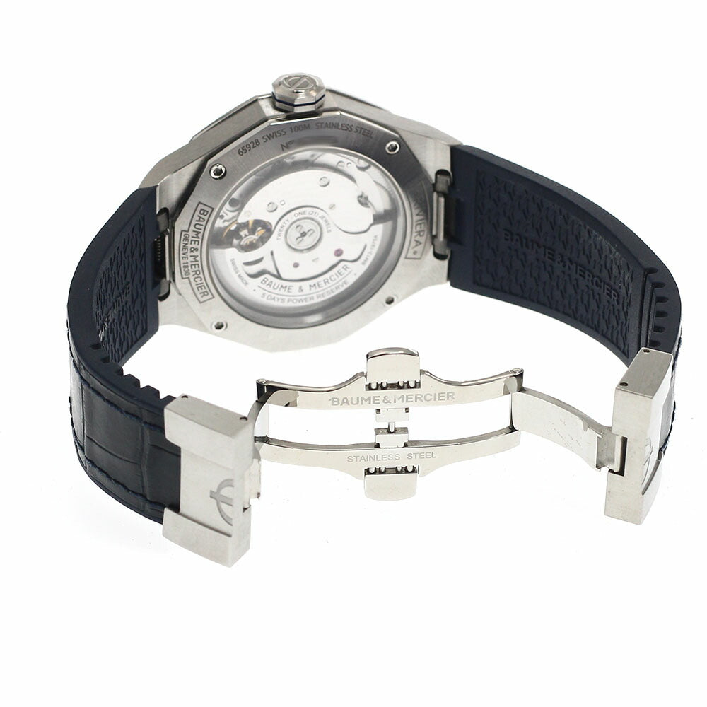 Baume & Mercier M0A10714 Riviera Baumatic Date Automatic Men's Watch Excellent Condition with Box and Warranty Card