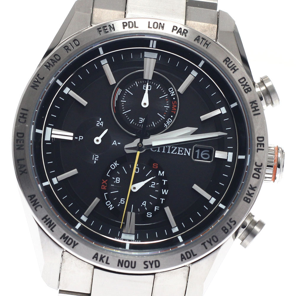 CITIZEN AT8181-63E/H800-T025862 Attesa Eco-Drive Solar Radio-Controlled Men's Watch Excellent Condition with Box and Warranty.