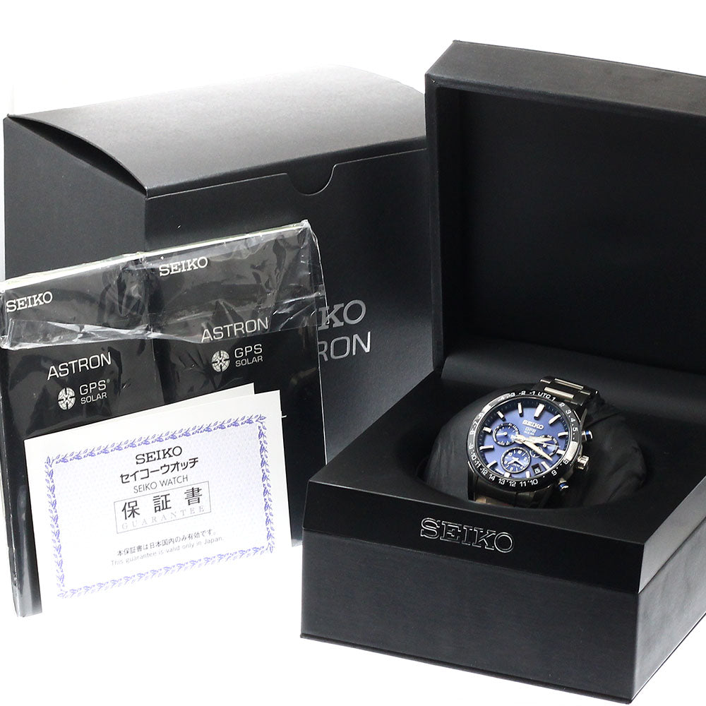 SEIKO SBXC015/5X53-0AE0 Astron Day-Date Solar Radio-Controlled Men's Watch Excellent Condition with Box and Warranty.