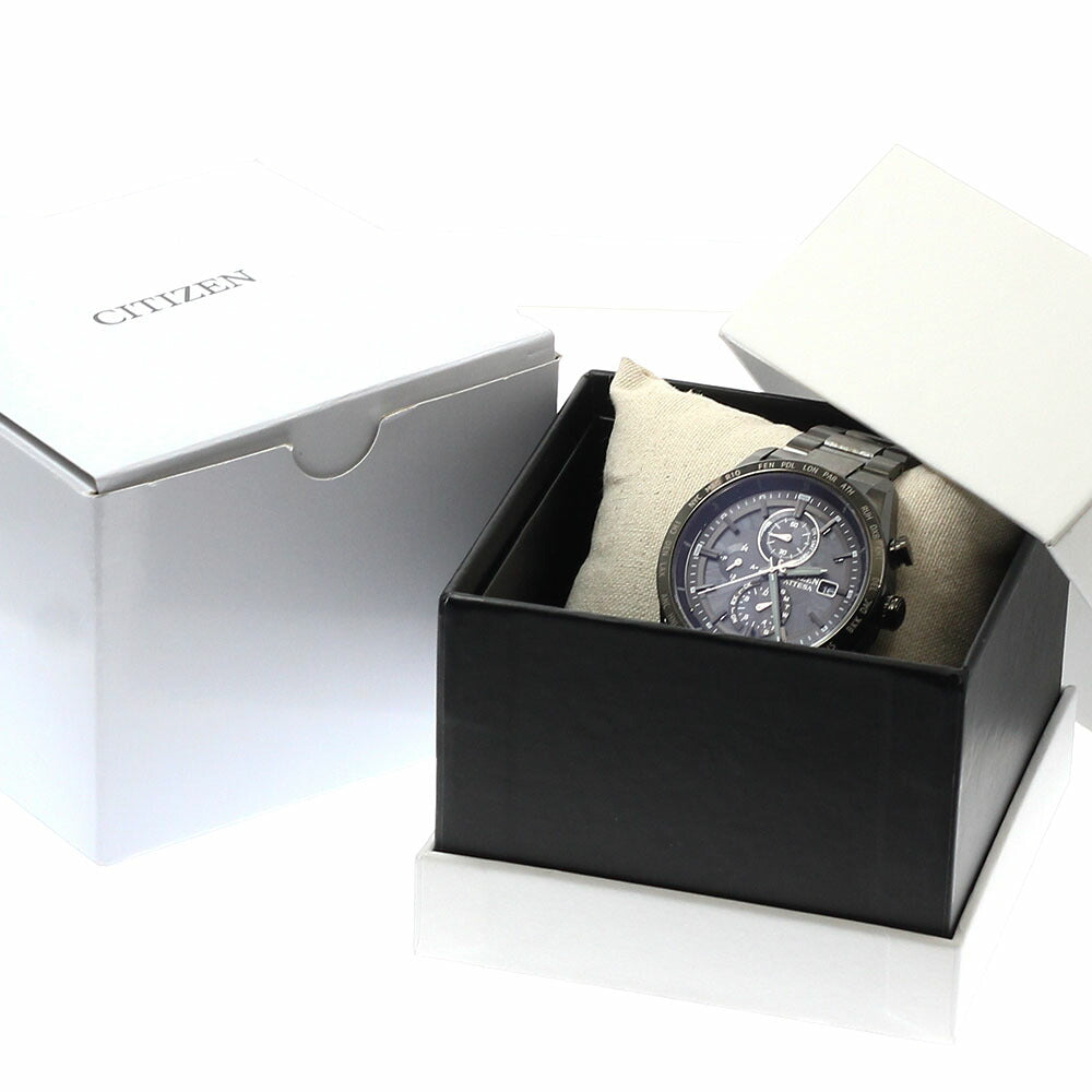 CITIZEN AT8287-62E/H800-A1CN20C Attesa ACT Line HAKUTO-R Solar Radio Controlled Men's Watch Excellent Condition with Box