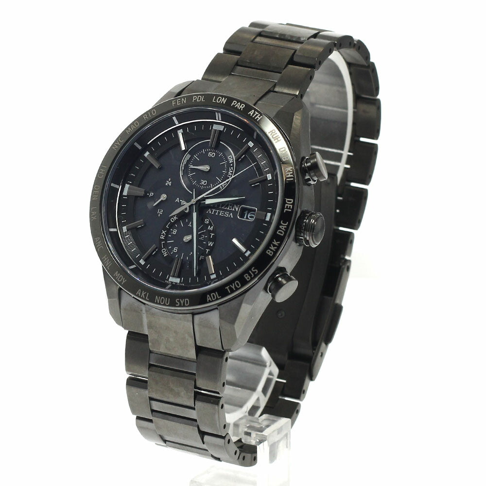 CITIZEN AT8287-62E/H800-A1CN20C Attesa ACT Line HAKUTO-R Solar Radio Controlled Men's Watch Excellent Condition with Box