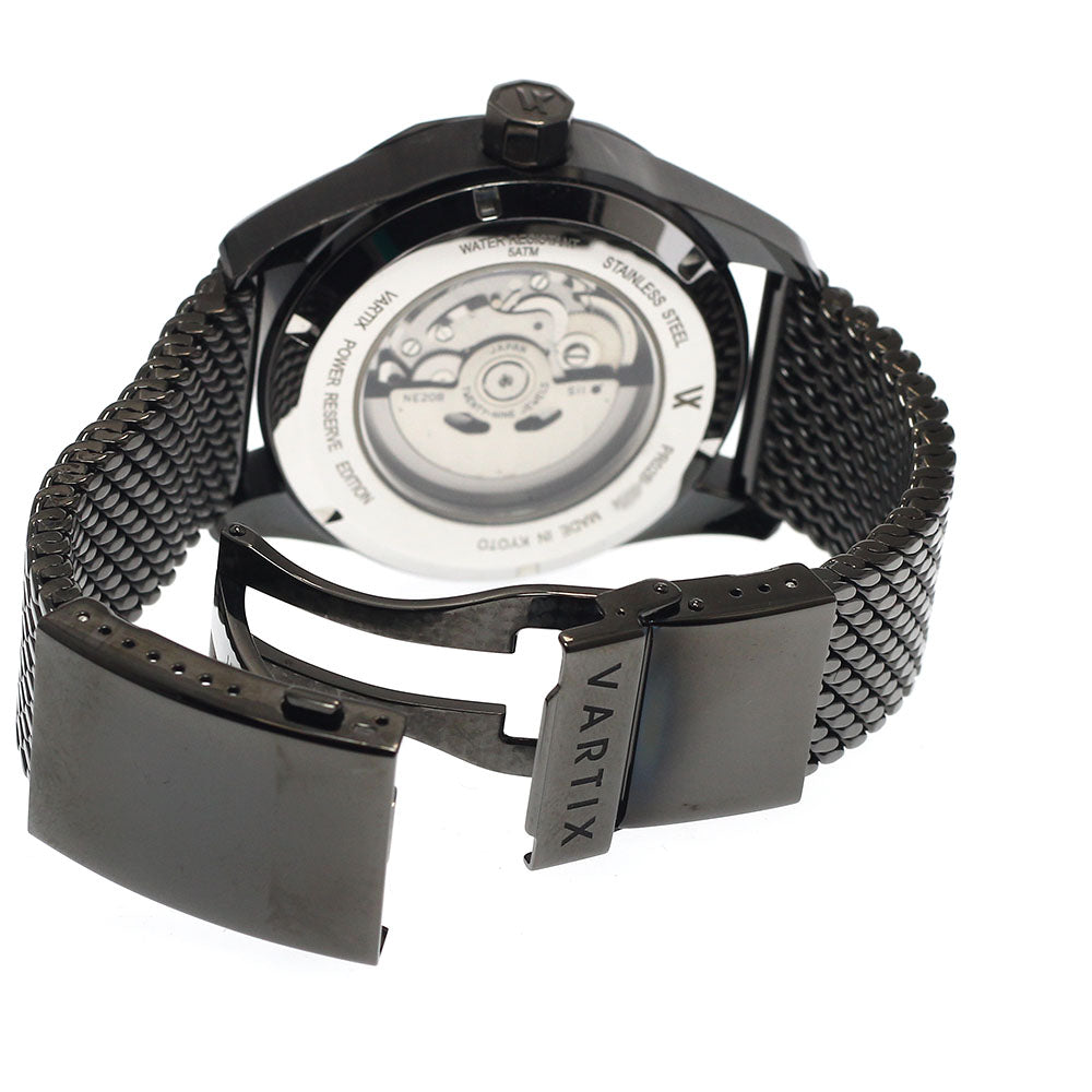 VARTIX PR02B ALIVE Day-Date Power Reserve Automatic Men's Watch Excellent Condition with Box