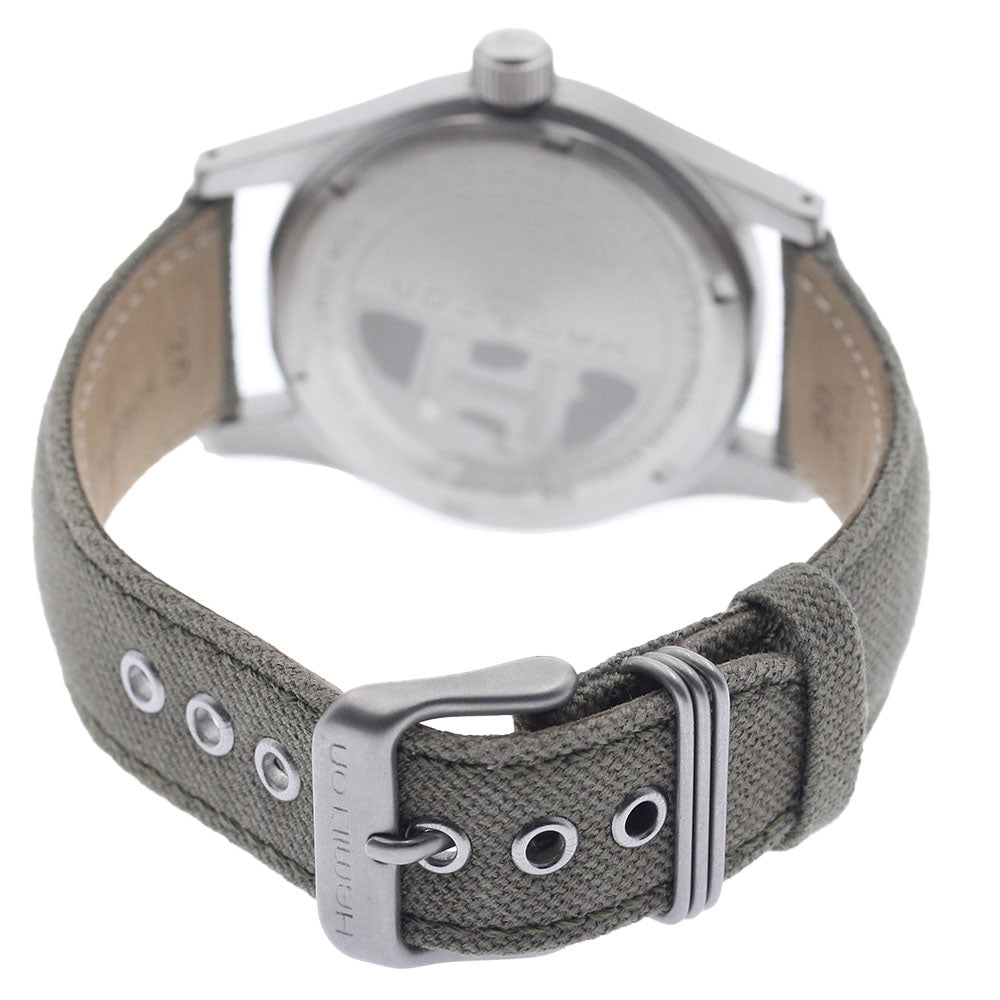 HAMILTON H694190 Khaki Field Date Manual Winding Men's Watch (Good Condition)