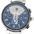 LOUIS VUITTON Q102G Tambour Regatta Date Chronograph Automatic Men's Watch with Box