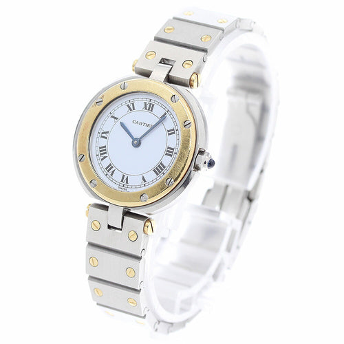 CARTIER 84038288 Santos Round SM Quartz Women's Watch